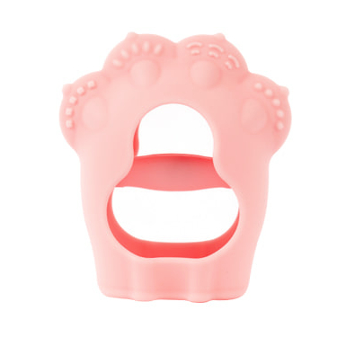 Firgi Korea Platinum Silicone Cat-Shaped Wearable Teether, BPA-Free, with Case