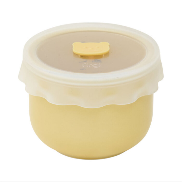 Firgi 코리아 잘 깨지지 않는 도자기 이유식 보관용기 실리콘 뚜껑 250ml