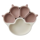 Firgi Korea Platinum Silicone Cat-Shaped Divided Anti-Spill Suction Weaning Tray
