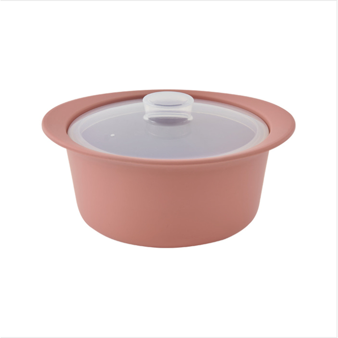 Firgi 韓国 プラチナシリコン 多機能 離乳食スチーマー（蓋付き）550ml