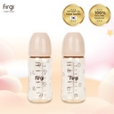 Firgi 코리아 초경량 PPSU 젖병 2개 세트 사레·배앓이 방지 젖꼭지 포함 200ml/280ml