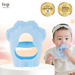 Gặm Nướu Platinum Silicone Firgi Hàn Quốc Hình Mèo Không Chứa BPA, Giảm Ngứa Lợi (Kèm Hộp Đựng)