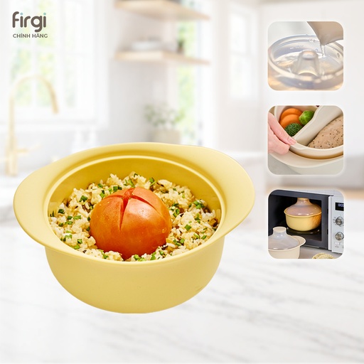 Firgi 韓国 プラチナシリコン 2段 対流式 離乳食スチーマー 1.4L